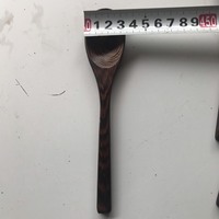 Juego de Cuchara y Tenedor de Ébano Sostenible al por Mayor, Cubiertos Reutilizables de Madera de Coco, Alta Calidad, Hechos a Mano, Origen Vietnam, Marca COCO-ECO