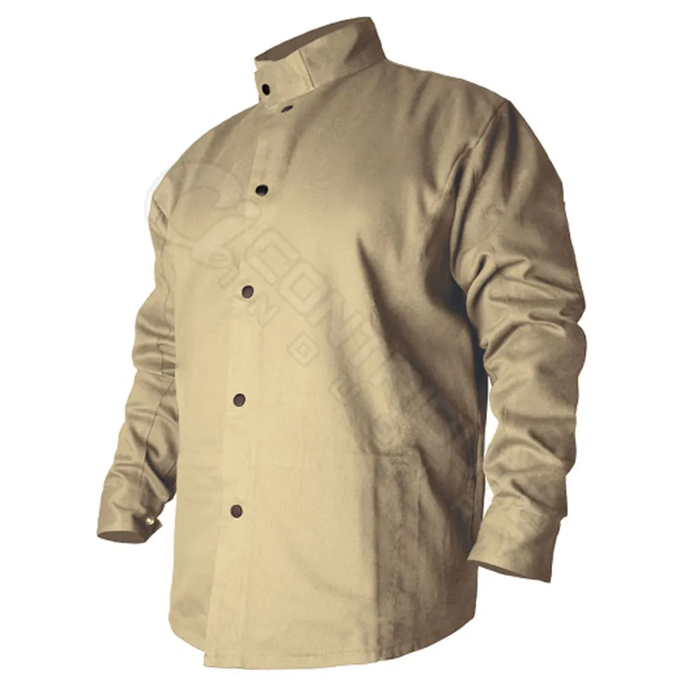 牛革革溶接ジャケット耐熱綿保護衣類安全溶接機ジャケット