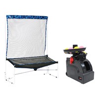 Ensemble de filet de récupération automatique, mini machine de service de balle, équipement d'entraînement de battement de baseball