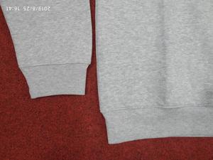 Sweat-shirts d'été pour hommes 100 % coton à col rond, décontractés, à manches longues, teints en pièce, écologiques, avec étiquettes de marque, couleur unie, en stock - Product Image 2