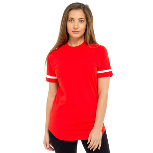 Camisetas rosas de tela personalizada para mujer, Tops de moda, Camiseta con cuello redondo - Product Image 2