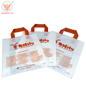 Thân thiện với môi trường có thể tái chế LDPE <span class=keywords><strong>PVC</strong></span> đáy phẳng gusset siêu thị túi nhựa Vòng mềm xử lý Logo tùy chỉnh triển lãm bán buôn - Product Image 2