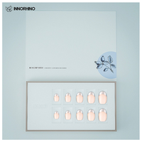 Boîte à tiroir rigide personnalisée avec fenêtre pour l'emballage des ongles press-on |   Boîte cadeau en papier écologique magnétique avec laminage mat et gaufrage