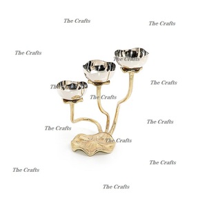 ชามสำหรับตกแต่งทำจากสเตนเลสสตีลสีทองพร้อมขาตั้งอลูมิเนียมชามเสิร์ฟถั่วคุณภาพสูง - Product Image 1