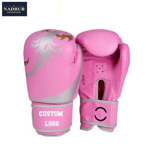 Guantes de Boxeo de Cuero para Entrenamiento y Combate, con Logotipo Personalizado, Cierre de Gancho y Bucle en la Correa de Muñeca, Más Vendidos - Product Image 2