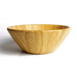 橡胶木碗餐桌套装木碗餐具可堆肥可生物降解食品安全餐具