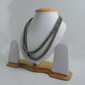 Cuerda bordada cubierta con metal primavera mujer Collar Cuentas para joyería hacer cristales piedras curativas - Product Image 5