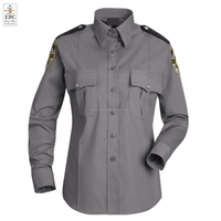 Vêtements de sécurité OEM en gros, chemise blanche de garde de sécurité, cravate, insigne de grade, cordon d'épaule, ceinture, ensemble complet de vêtements de sécurité