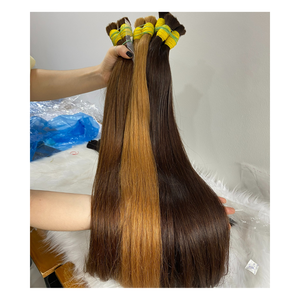 เครื่อง10A บริสุทธิ์เรมี่ผมต่อคู่ทำจาก12A หนังกำพร้าลอนตรงนุ่มลื่นจากเวียดนาม - Product Image 6