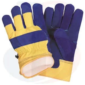 Guantes de trabajo de alta calidad, revestimiento de soldadura dividido, cuero, conductores, Seguridad, 100%