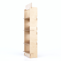 Expositor de Suelo de Madera Personalizable de la Mejor Calidad con Estantes Ajustables, Espacio Variable, Logotipo Personalizado, para Centros Comerciales, Hogar, Oficina, Exhibición de Alimentos