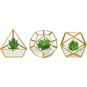 Terrarium 3d — globe suspendu en verre, décoration de terrarium, verre géométrique en forme de diamant - Product Image 4