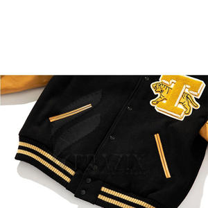 Veste Letterman universitaire personnalisée et basse unisexe prête à expédier Offre Spéciale le produit en tissu de toile - Product Image 6