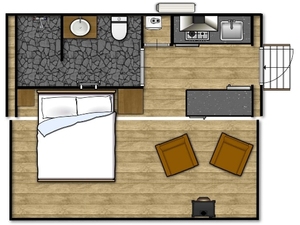 Moderno diseños perfectos ruso de casas prefabricadas de madera con precio barato en China - Product Image 3