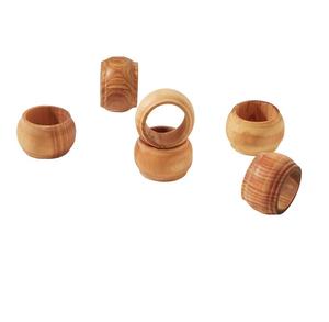 Ronds de serviette en bois avec rectangle Type forme porte-serviettes en bois hôtel de luxe restaurants vaisselle utilisée - Product Image 5