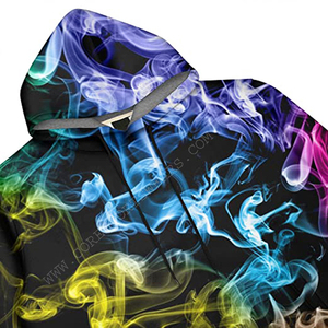 Sweat à capuche respirant imprimé par sublimation pour hommes nouveauté personnalisée vêtements de rue à la mode - Product Image 6