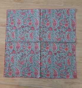 Serviettes en tissu imprimées en bloc de main en coton de haute qualité avec mouchoir à bord brodé ameublement de Table de dîner de mariage et de fête - Product Image 4