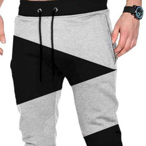 Haute Qualité coupe Décontractée gris hommes couleur bloc pantalon de jogging pantalons de jogger en gros - Product Image 2