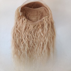 Peluca rizada transparente para mujeres negras de la mejor calidad para pelucas frontales de encaje hechas de cabello humano indio extensiones frontales de alta calidad - Product Image 3