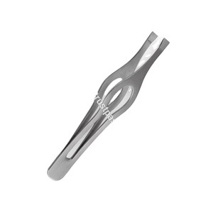 Ensemble de pinces à sourcils Pince à sourcils personnalisée avec pointe inclinée Kit de pinces à sourcils Logo personnalisé en acier inoxydable classique - Product Image 5