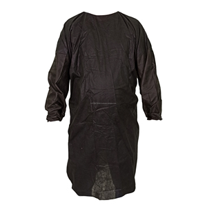 Robe jetable pour patient de Turquie-Stock prêt, expédition immédiate-couleur noire, uniformes d'infirmière fabriqués en Turquie - Product Image 1