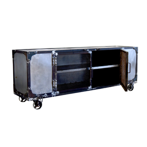 Industrial Metal Living Room Cabinets Office Furniture With Solid Wood and Metal Crafts Legs Storage Box and Storage Drawers - Product Image 6