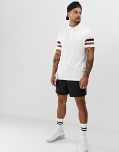 Wholesale <b>White</b> Color Custom Stripe Men's <b>Plain</b> Polo <b>Shirts</b> - Product Image 4