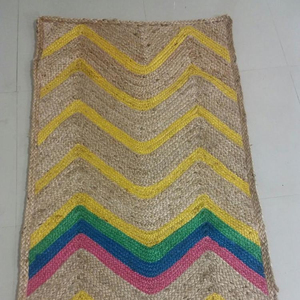 Alfombras de arte indio para sala de estar, trapos y alfombras étnicos Dhurrie - Product Image 1