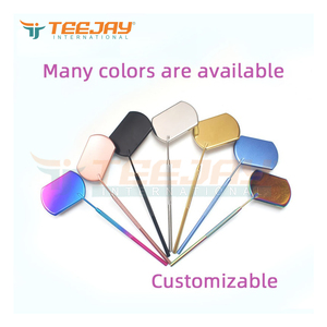 Espejo profesional para cejas, herramientas de maquillaje de titanio negro brillante, gran oferta, color personalizado y logo - Product Image 2