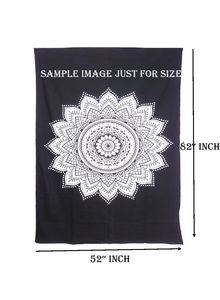 Literie Mandala Floral Tapisserie Double Taille Tenture Murale Coton À La Main Belle Imprimé Plusieurs Couleurs Par Des Expéditeurs Indiens - Product Image 6