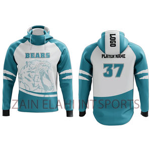 เสื้อสเวตเตอร์ของผู้ชายคุณภาพสูงเสื้อมีฮู้ดแบบซับลิเมชันแบบธรรมดาพร้อมผ้าพิมพ์ลายสำหรับฤดูใบไม้ผลิพิมพ์โลโก้ - Product Image 6