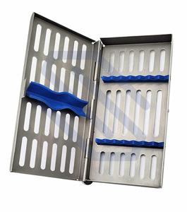 Dental <b>Sterilization</b> Cassette Tray Rack Box for Hair Transplant & ENT Surgical Instruments Stainless Steel CE Certified 7-Holder - Product Image 3