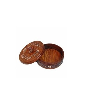 Haute qualité bois boîte chapati et personnalisé taille et forme ronde et couvercle conception pièce et Offre Spéciale produit - Product Image 1