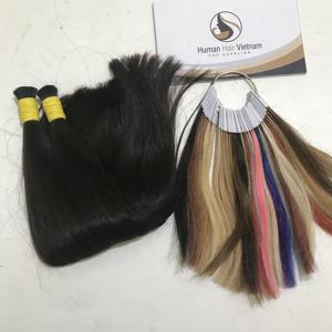 Cabello humano de doble estiramiento, cabello lacio a granel, 2 colores, vietnamita, cutícula virgen, Alineación - Product Image 1