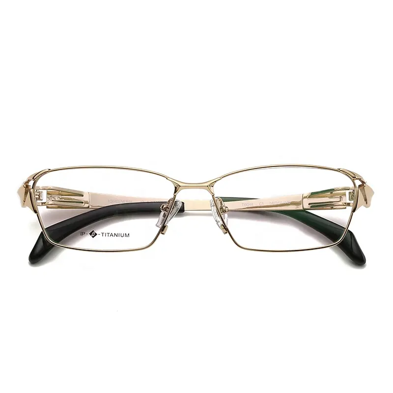 Frame Glasses Optical Vintage Hot Selling High Quality Pure Titanium Rectangular Frame Optical Glasses Eyewear Prescription Glasses