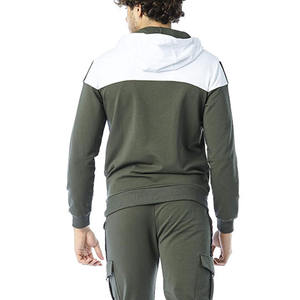 Sweats à capuche personnalisés de haute qualité en coton avec cordon de serrage et jogger brodé ensemble de deux pièces survêtements - Product Image 4