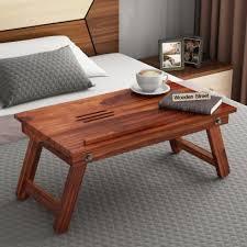 Giường gỗ máy tính xách tay Bàn gấp giường khay cho máy tính xách tay đa năng phục vụ khay ăn nhẹ đọc sách nghiên cứu bảng - Product Image 3