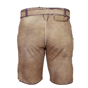 Pantalones cortos Lederhosen hechos a medida Patrón sólido Pantalones cortos tradicionales alemanes bávaros antiguos con bordado personalizado de impresión digital - Product Image 2
