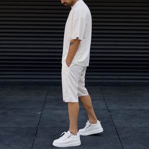 Survêtement de jogging élastique surdimensionné pour hommes, coton biologique, surdimensionné, corde avant, survêtement, style surdimensionné, offre en gros, nouvelle tendance 202 - Product Image 5