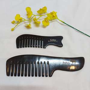 HORN HAIR <b>COMB</b> - Horn <b>Comb</b> Factory <b>Hot</b> Sale Custom Logo And Made By 100% Natural Buffalo Horn <b>Comb</b> - Product Image 2