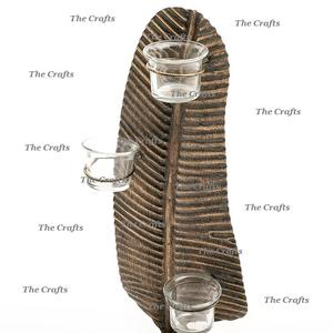 Porte-bougie au design magnifique pour la décoration de mariage, de maison et d'hôtel, en laiton et en verre - Product Image 6