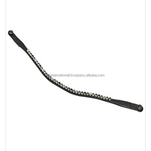 สายคาดคิ้วหนังแฟนซีสำหรับม้าประดับคริสตัลและไข่มุก - Product Image 3