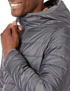 แจ็กเก็ตขนห่านสำหรับผู้ชายเสื้อโค้ทผ้าแคนวาสที่มีน้ำหนักเบามีปกตั้งโลโก้ได้ตามต้องการสำหรับฤดูหนาว - Product Image 4