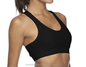 Sujetador deportivo sexy para mujer y ropa deportiva para gimnasio sin costuras de secado rápido y transpirable de talla grande Fitness Sujetador deportivo corto de un hombro - Product Image 1