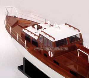 Cadeaux de nouveauté de décor de bateau modèle d'artisanat en bois de haute qualité - Product Image 1