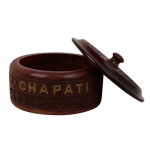 Caja Roti de madera con estilo clásico personalizada, cazuela elegante hecha a mano para decoración de cocina, obsequios para uso doméstico con acabado en madera - Product Image 1