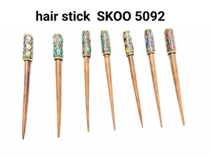 Baguettes de cheveux Vintage mixtes en plastique, bâtons de cheveux longs, couverture de chignon ovale découpé avec acétate pour femmes - Product Image 2