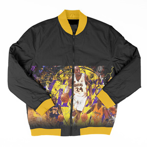 Veste d'hiver pour hommes personnalisée col montant nylon polyester satin tissu multicolore côtelé matelassé doublure avec logo design - Product Image 1