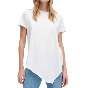 เสื้อยืดผู้หญิง OEM รุ่นใหม่ล่าสุดสำหรับฤดูร้อน ผ้าฝ้ายแท้ สวมใส่สบาย - Product Image 2