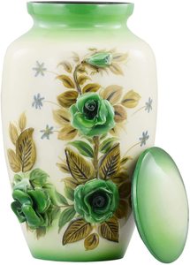 Aria Indian Manufacturer L MAX B EXPORTS Aluminum Urn Tree Printed for Adult Ashes Burial <b>Funeral</b> <b>Supplies</b> Cremation - Product Image 6